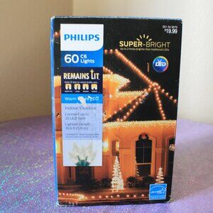 Philips Warm White LED C6  60 Indoor/Outdoor Lights